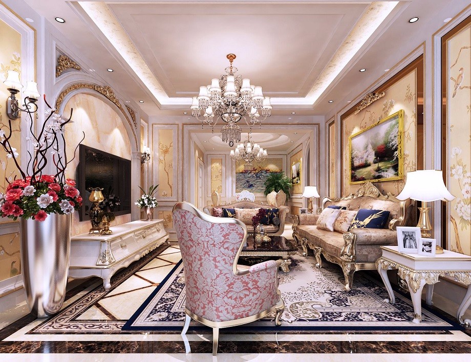建邦華庭170新古典歐式設(shè)計方案