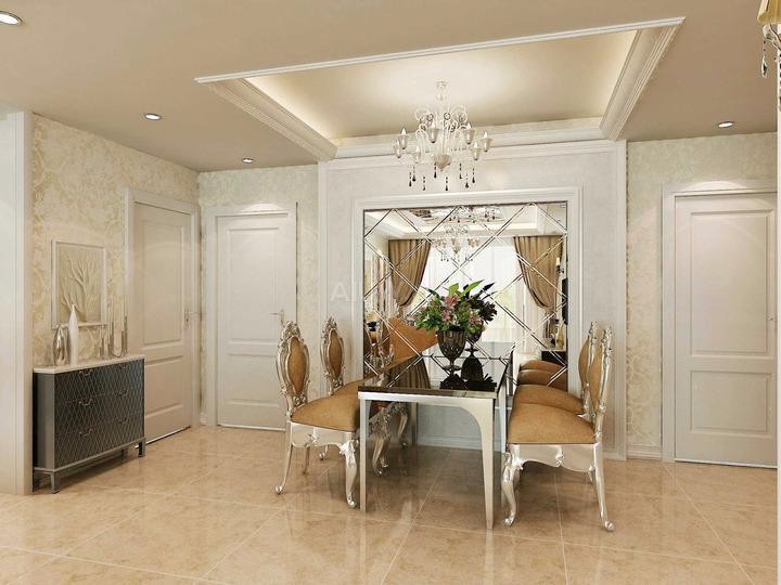 金科天籟城110平米簡歐風(fēng)格設(shè)計(jì)方案