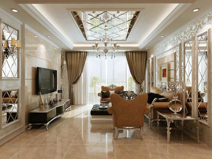 金科天籟城110平米簡歐風(fēng)格設(shè)計(jì)方案