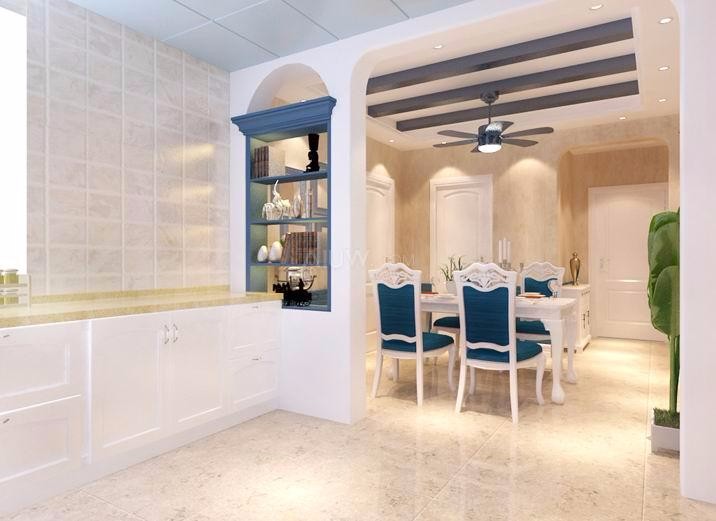 紫薇田園都市160平米地中海設(shè)計風(fēng)格