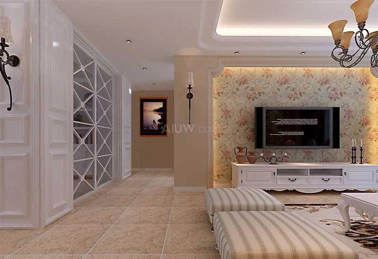 金科天籟城110平米田園風格設計方案