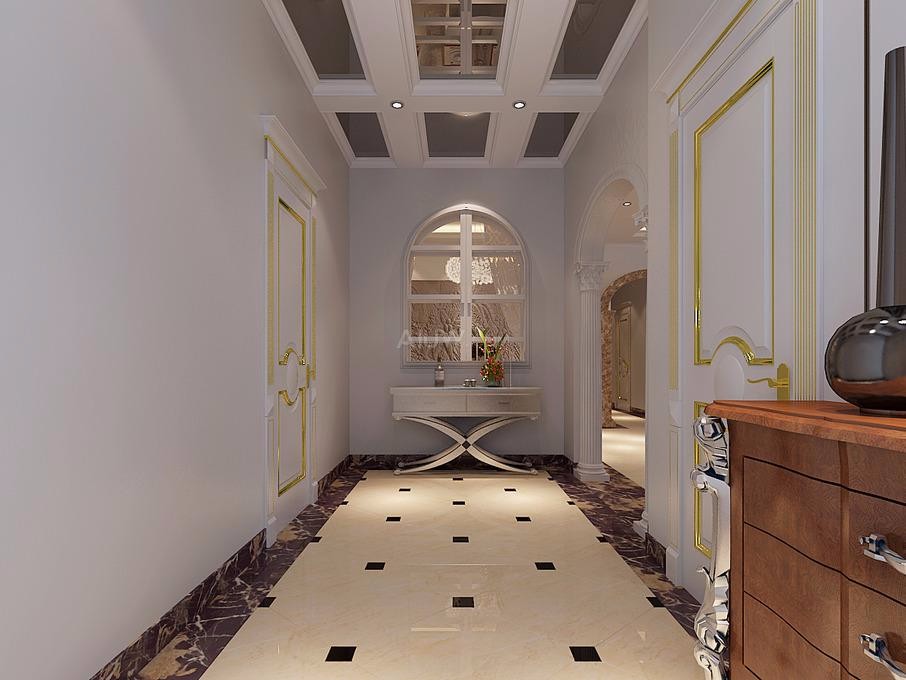 文景小區(qū)140平米歐式設計方案