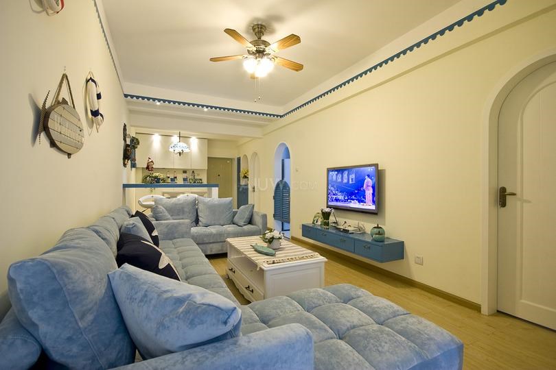 航天佳苑/100平米/地中海風格