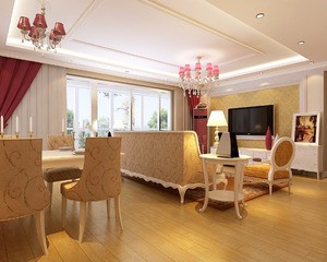 金科天籟城110平米簡歐風格設(shè)計方案