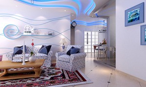 白樺林間97平米地中海風(fēng)格設(shè)計(jì)方案