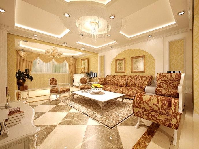 白樺林國際145平米歐式風(fēng)格設(shè)計