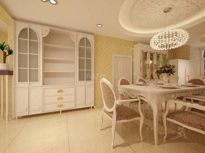 白樺林國際145平米歐式風(fēng)格設(shè)計