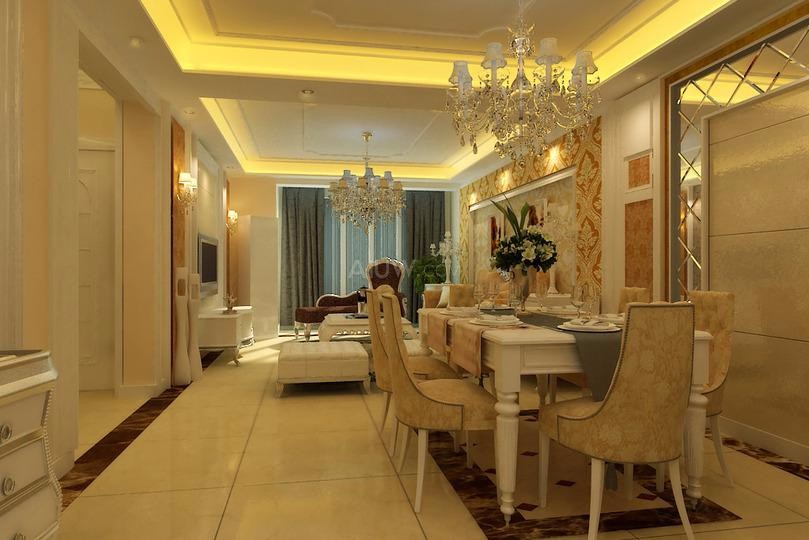 白樺林國(guó)際145平米歐式風(fēng)格設(shè)計(jì)