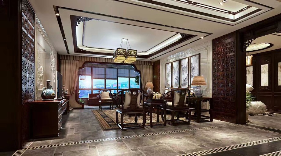 曲江華府/170平米/中式裝修設(shè)計