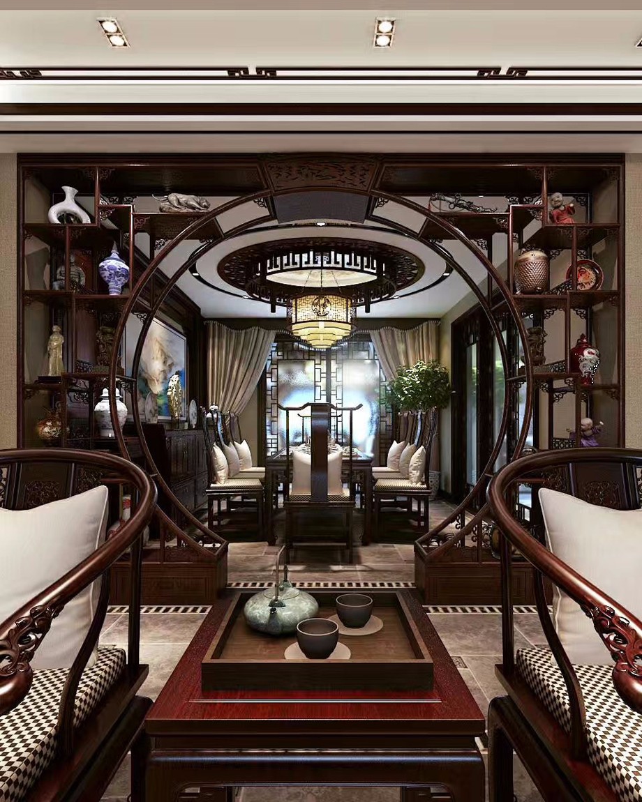 曲江華府/170平米/中式裝修設(shè)計
