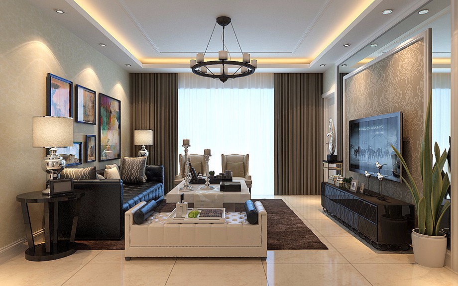 國(guó)賓中央?yún)^(qū)/95平米/現(xiàn)代簡(jiǎn)約裝修風(fēng)格