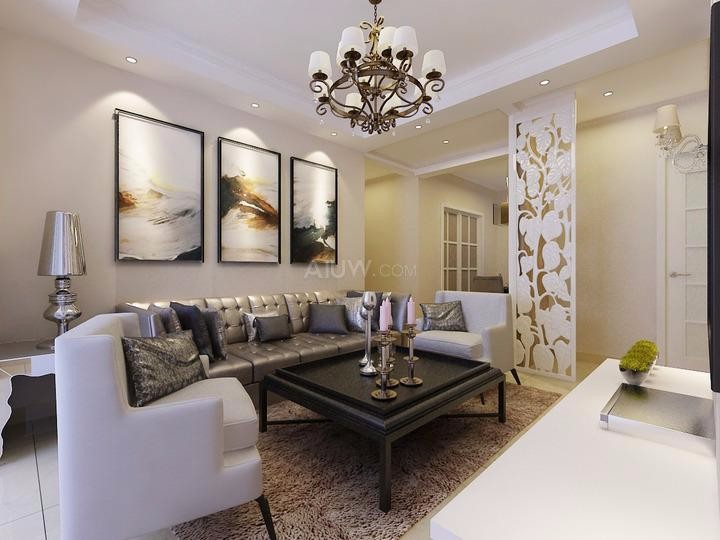 金科天籟城88平米現(xiàn)代簡約風格設計方案