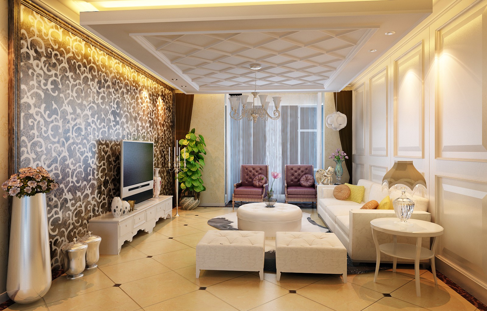 鑫龍?zhí)烊痪?60平米現(xiàn)代簡約風格