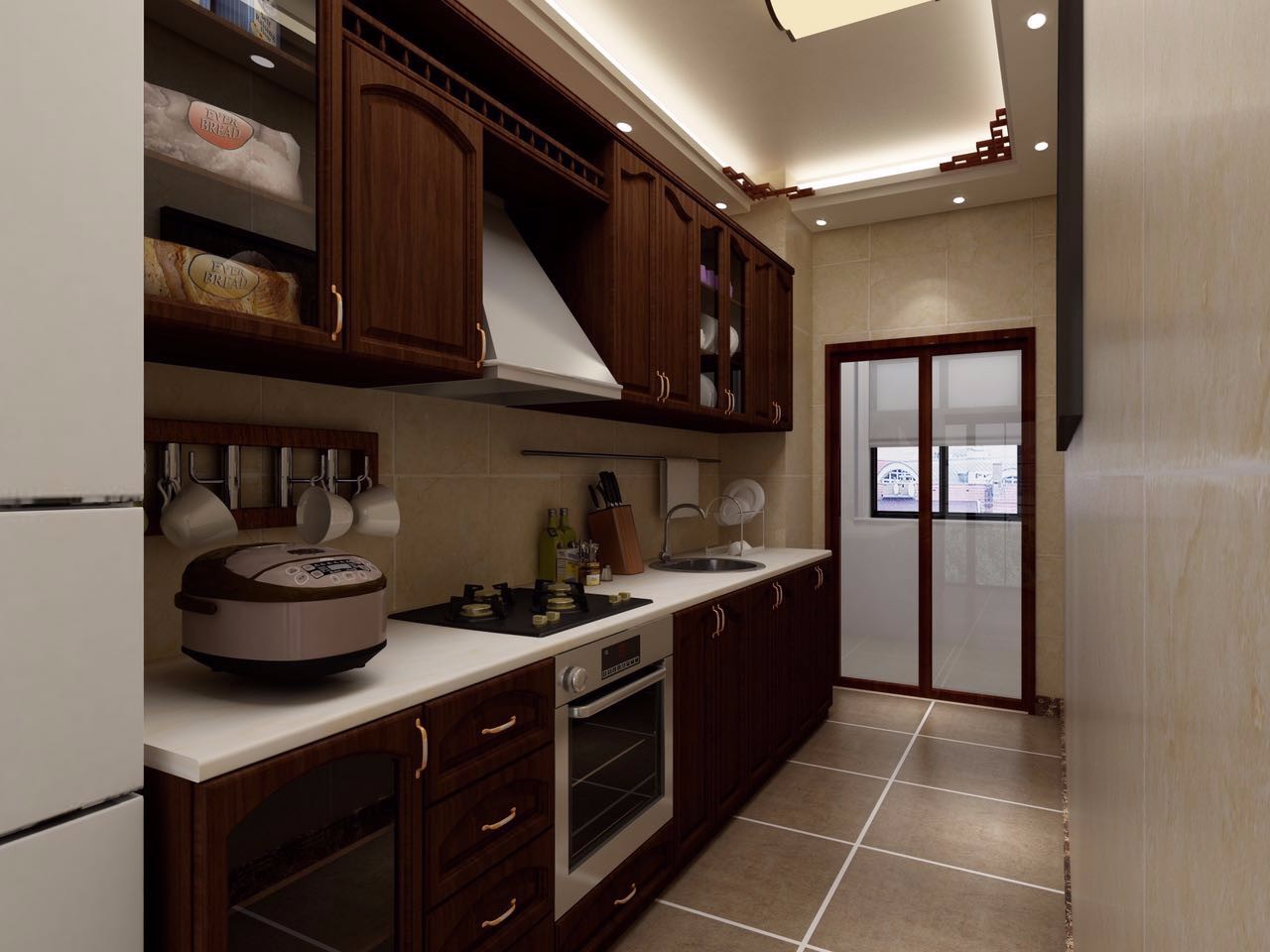 金輝c園98平米新中式風格設計