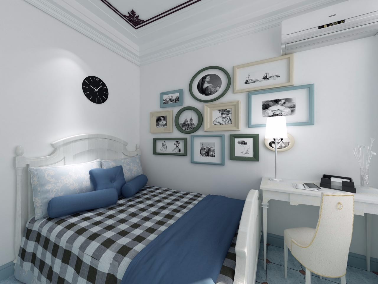 金科天籟城140平米地中海風格設計方案