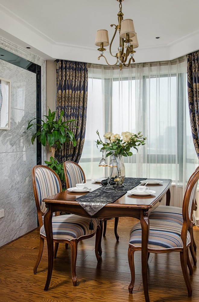 開(kāi)元第一城120平米美式裝修風(fēng)格