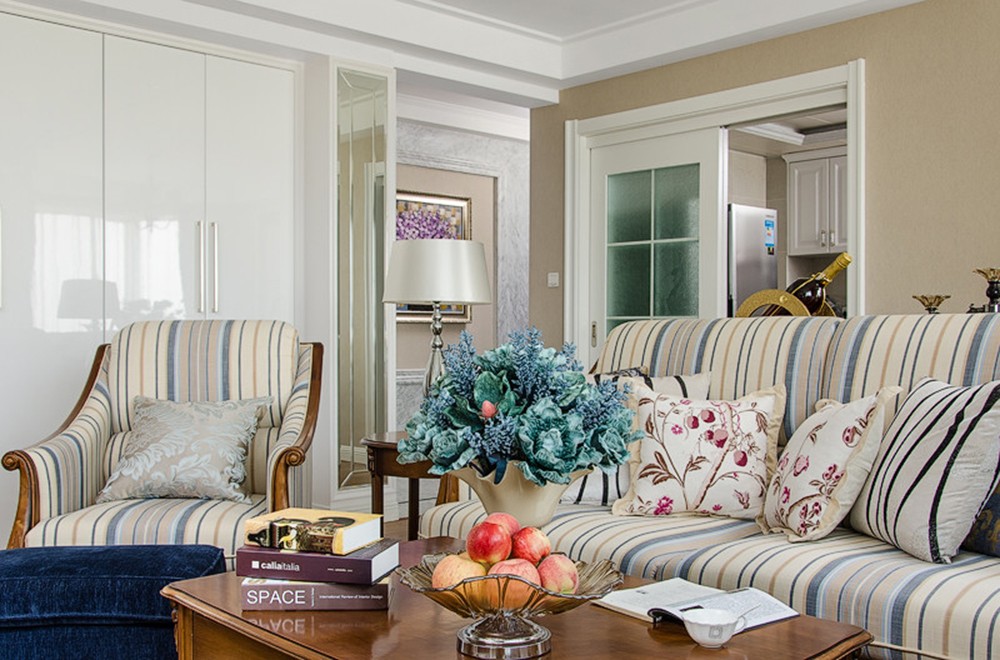 開(kāi)元第一城120平米美式裝修風(fēng)格