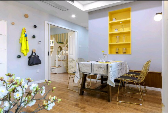 金科天籟城110平米地中海風格設(shè)計方案