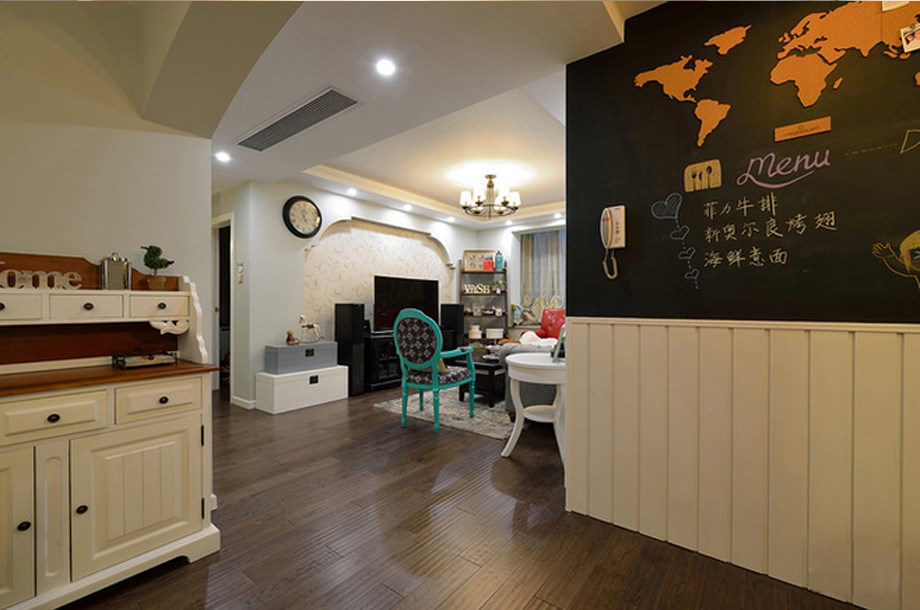 湖畔花園/54平米/鄉(xiāng)村美式風格