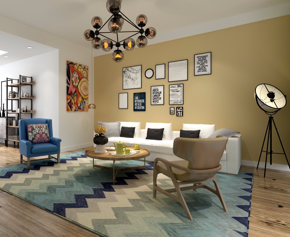 金科天籟城90平米北歐風(fēng)格設(shè)計案例