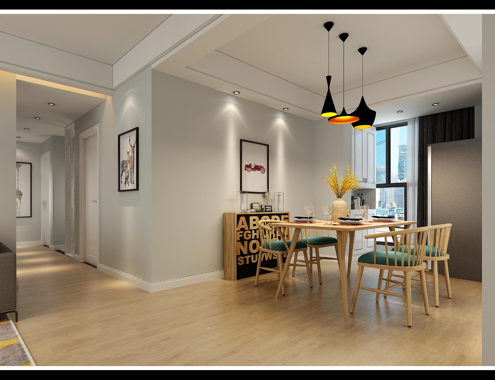 開元第一城120平米北歐設(shè)計風(fēng)格案例