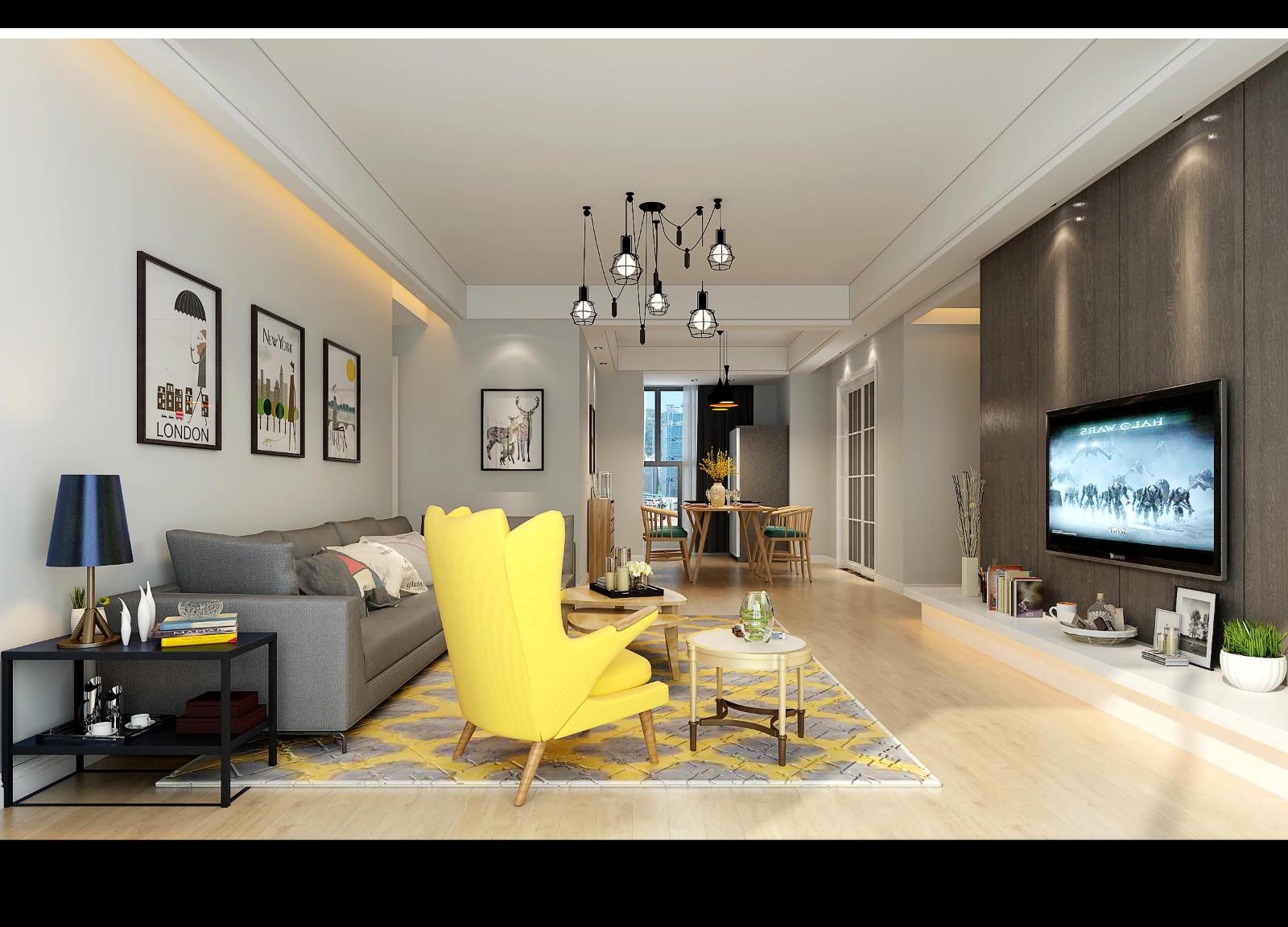 開元第一城120平米北歐設(shè)計風(fēng)格案例