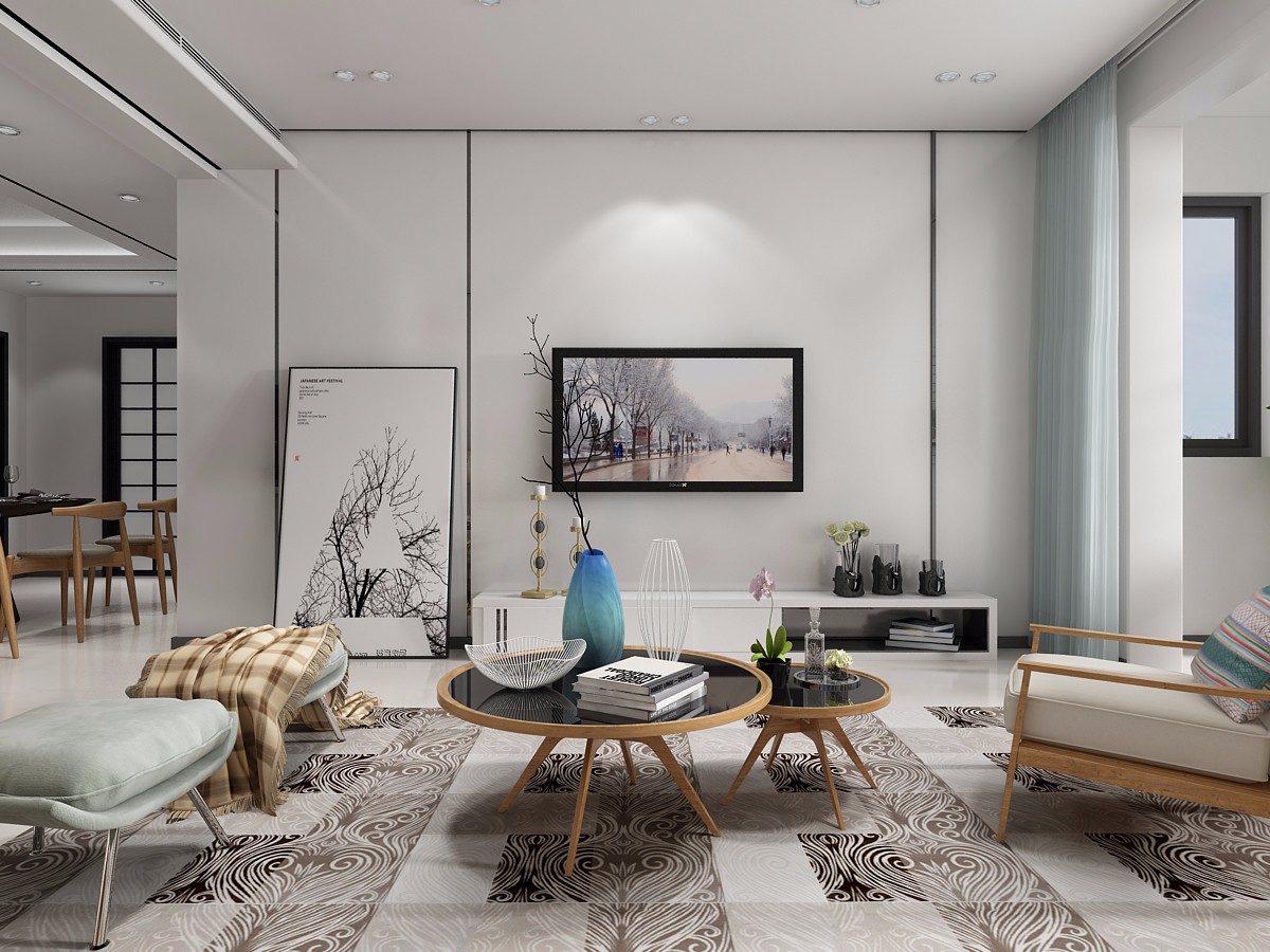 開元第一城120平米北歐風(fēng)格設(shè)計(jì)案例