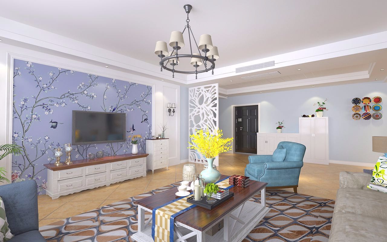 偉業(yè)公館132平米美式風(fēng)格設(shè)計(jì)案例