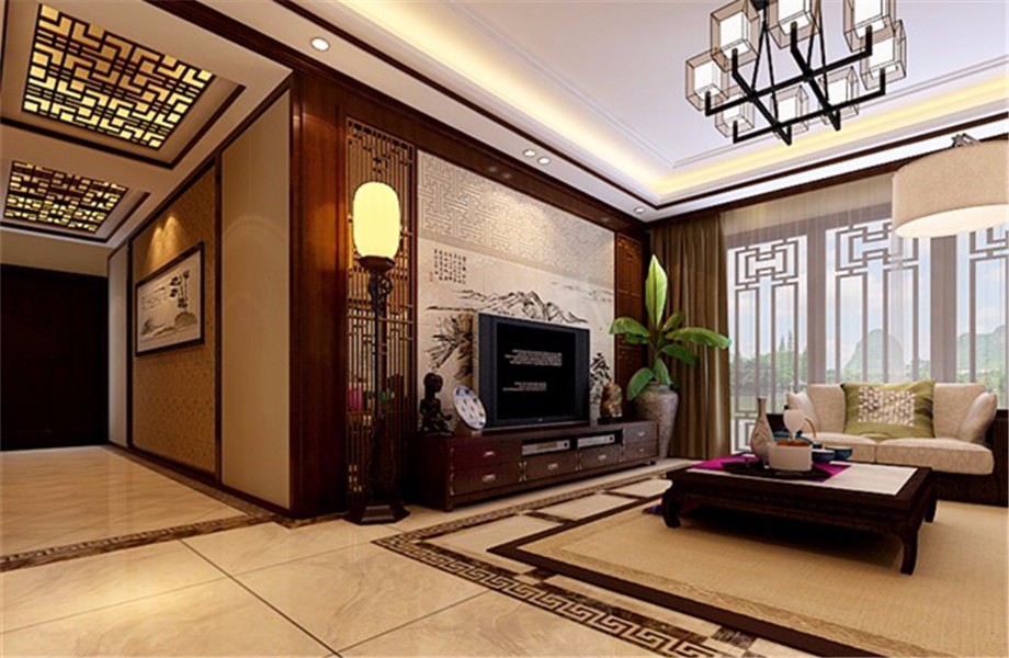 開元第一城120平米新中式風(fēng)格設(shè)計(jì)案例