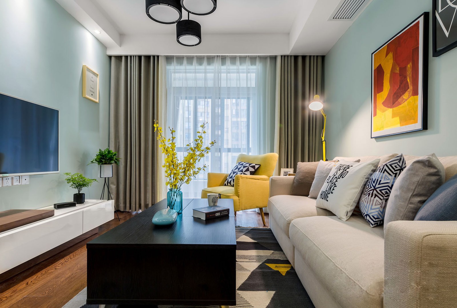 鑫苑大都匯/89平米/現(xiàn)代簡約風(fēng)格裝修