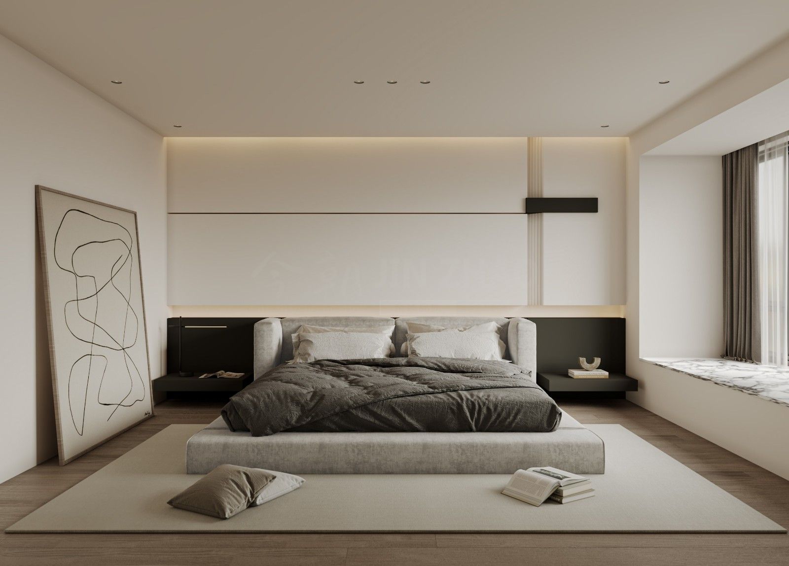 中貿(mào)廣場(chǎng)現(xiàn)代簡(jiǎn)約風(fēng)