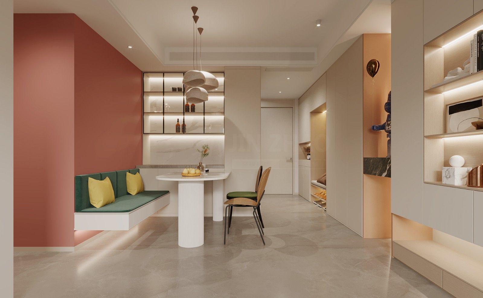 龍湖香醍92平奶油風