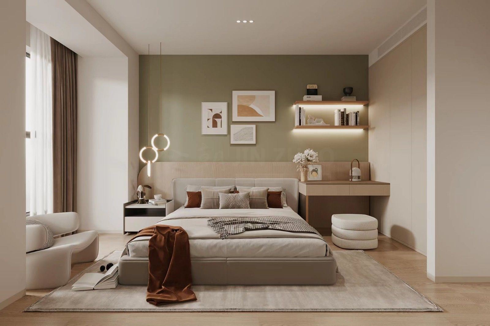 龍湖香醍92平奶油風